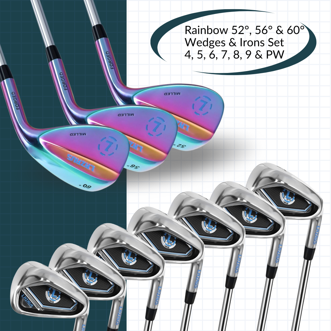 Wedge Set + Irons Set (4-PW, Right Hand or Left Hand) | Lazrus Golf