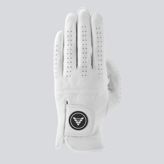 Premium Cabretta Leather Golf Glove Black / White