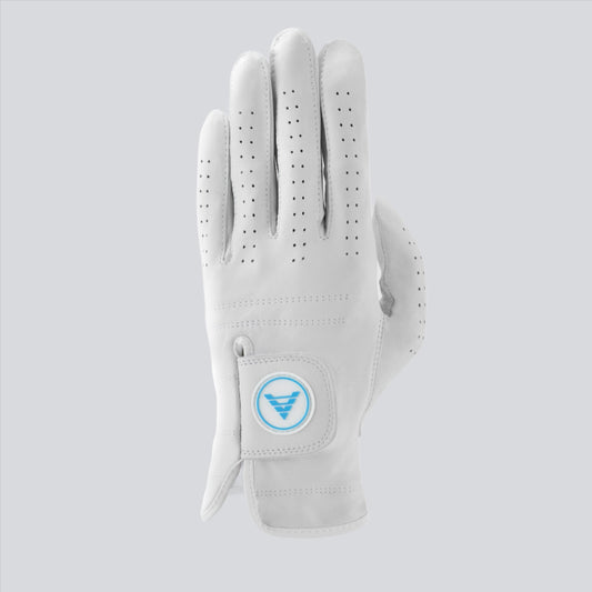 Premium Cabretta Leather Golf Glove White / Blue